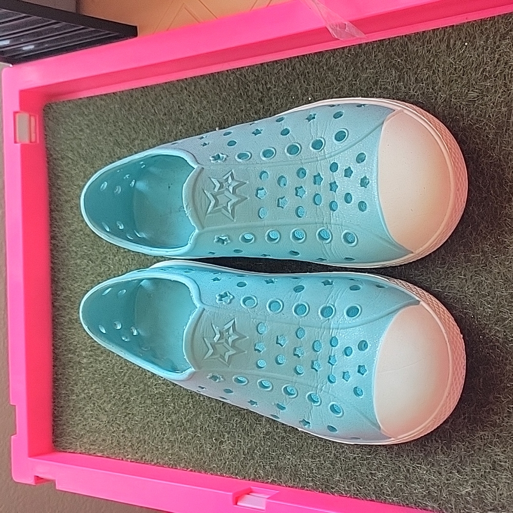 Kids rubber slip on shoes size 11-12